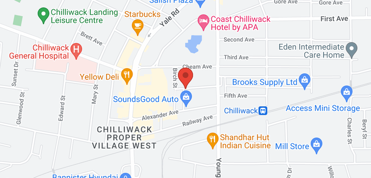 map of 307 45893 CHESTERFIELD AVENUE